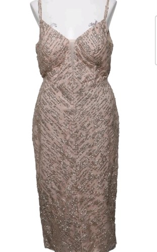 Kleid beige festlich - kleid, gr.38