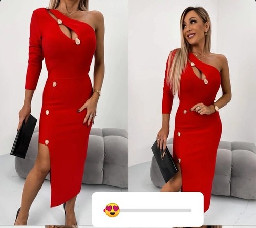 Abendkleid festlich sexy rot - abendkleid,