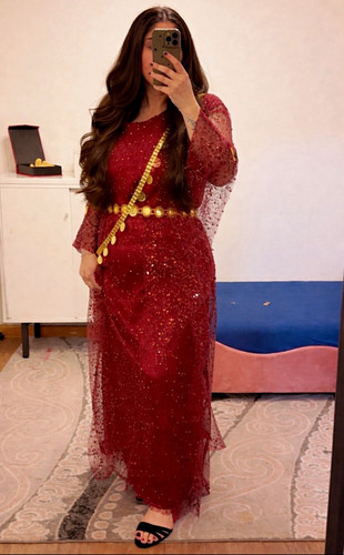 Damen abendkleid lang rot - lang,