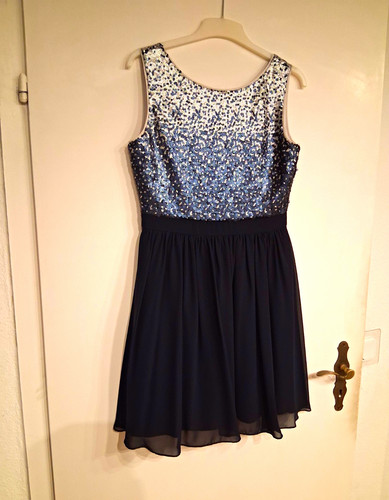 Jake kleid blau silber - kleid, *