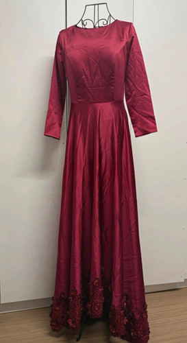 Damen abendkleid lang satin - abendkleid,