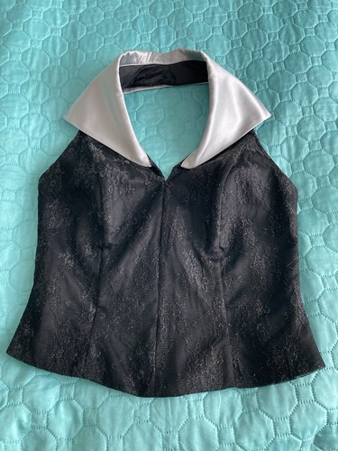 Festliches top mit neckkragen - top,