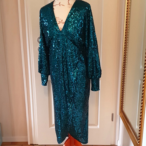 Damen paillettenkleid gr - c&a,