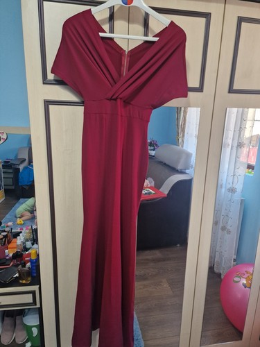 Weinrot abendkleid figurbetont - weinrot,