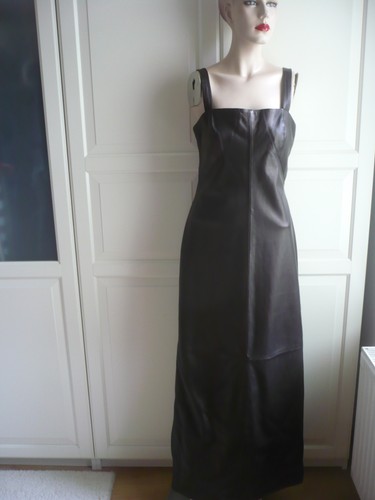 Langes abendkleid lederkleid - langes,