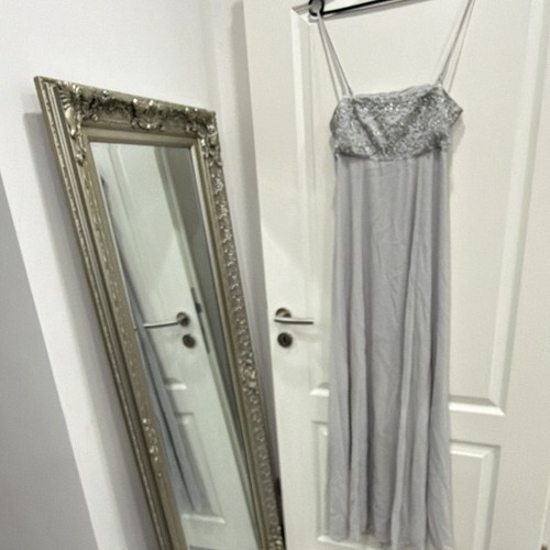 Damen abendkleid lang silber - abendkleid,