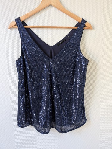 Festliches top mit pailletten - mit,