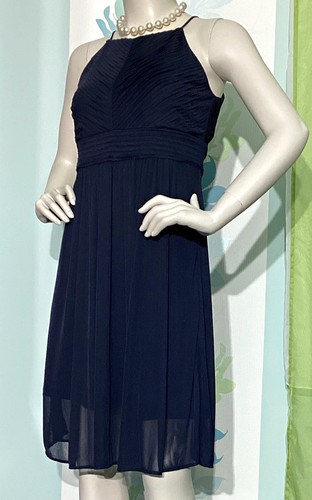Damen abendkleid blau chiffon - abendkleid,