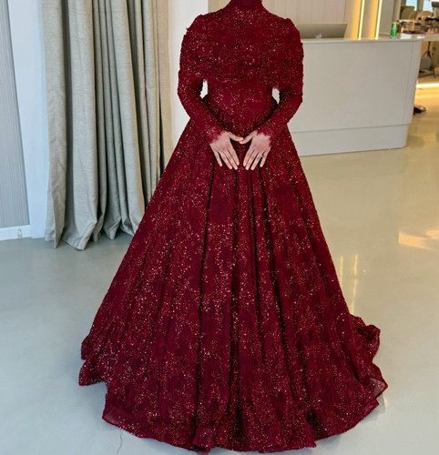 Damen abendkleid lang rot - damen,