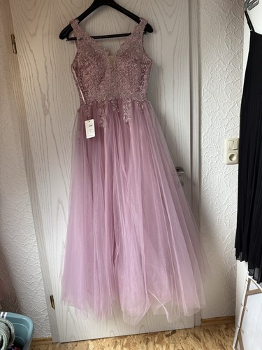 Abendkleid lang rosa - , tüll